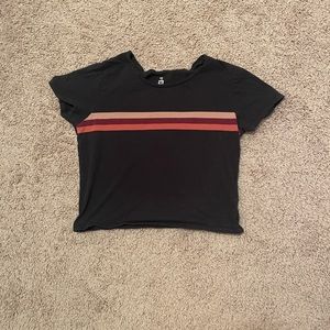 PacSun Black Cropped Tee Women’s Size Medium